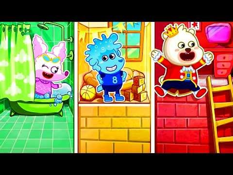 Giant Dollhouse Party Song 🐻| Funny Kids Songs | Sunny Sprout Kids