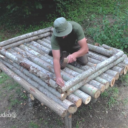 Building complete and warm survival shelter grass roof #bushcraft #survival #adventures #wilderness #forest #shelter #camping #diy #outdoors #viral #alone #buildhouse #house #build #fypシviralシ2025 | Wilderness Survival