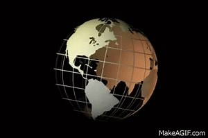 grid globe spin on Make a GIF
