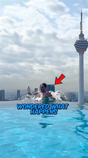 What happens if you fall off an infinity pool?! 🏊 😭