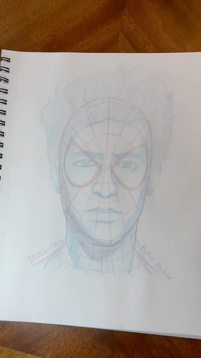 Andrew Garfield 3D Spiderman Drawing