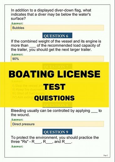 Boating License Test 2026: Practice Questions and Answers Study Guide for Exam Success