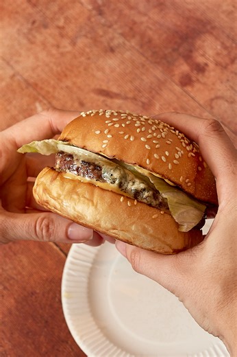 The Bleecker Blue Burger, the name refers to the rich and distinctive Saint Agur blue cheese melted on the patty. 🧀 Is this your go-to? | Bleecker