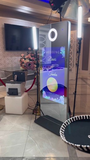 Custom Mirror Booth for Rent | Wedding Photo Booth Rental