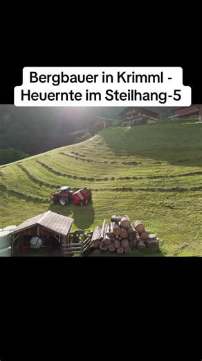 Bergbauer in Krimml - Heuernte im Steilhang-5