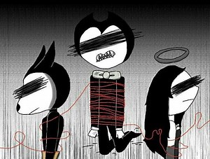 Batim fanart inspired by the song "A Sadness Runs Through Him" | ARTifical Intelligence Amino