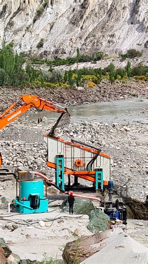 💰 Gold Extraction from Mountain Soil 😱 #goldmining #machinery