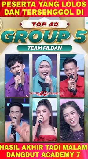 YANG TERSENGGOL DAN LOLOS DI GROUP 5 TOP 40 TADI MALAM DANGDUT ACADEMY 7 #dangdutacademy7