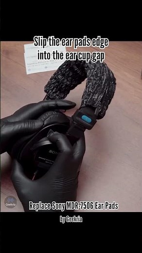 How to Replace Sony MDR-7506 Headphones Ear Pads / Cushions | Geekria