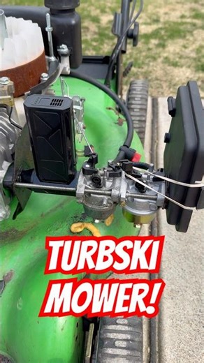 😂 What is this contraption? Will it work? #turbo #mower #lawnmower