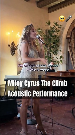 Miley Cyrus Sings “The Climb” Live at Chateau Marmont (Intimate Acoustic) 🥹🎤 | #shorts #mileycyrus