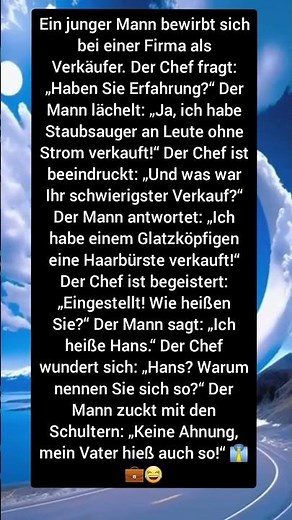 Der beste Verkäufer der Welt? 😂