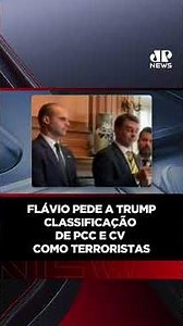 Flávio asks Trump to classify PCC and CV as terrorists #shorts