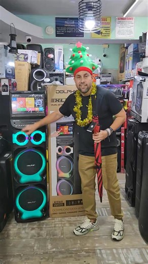 Sin verificación de credito llevatela en esta Navidad. La de kareoke pantalla, Doble micrófono 6000w de poder con un regalo Ven por ella. Tambien layaway flexible Domingo Isabela 10am ABIERTO (787) 517-8584 escríbeme para mas detalles Gratis pendrive de Música con miles de canciones o otros grandes alternativas. Escoge una 🇵🇷🎤Dolphin DOBLE 12" $649.99 6000w Bocina dolphin karaoke box ✅doble bocina 12" ✅6000 whatts ✅luces led ✅control ✅micrófono inalámbrico 2 ✅touch screen 15. 4 pulgadas ✅ con