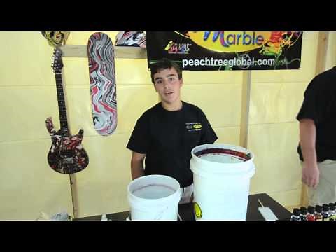 Magic Marble Swirling Paints www.peachtreeglobal.com