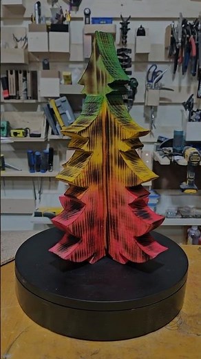 Rasta Christmas Tree 🌲 Easy Woodworking Project