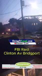 A viewer sent in this video of an FBI raid in the 50 block of Clinton Avenue this morning. Bridgeport Police had no details regarding this raid. 2024-09-10@6AMish--#Bridgeport CT | DoingItLocal.com