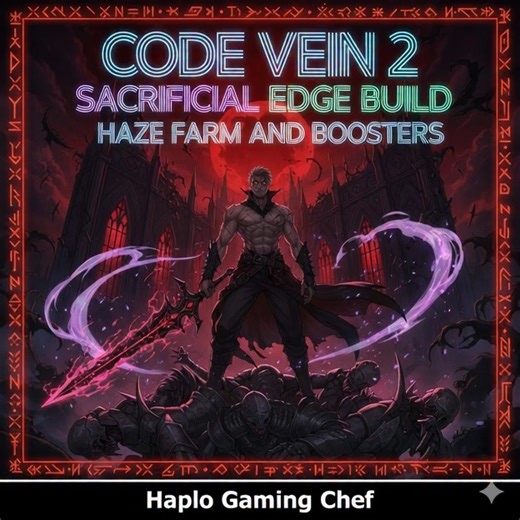 Haplo Patryn on Instagram: "Code Vein 2 Sacrificial Edge Build Haze Farm and Boosters This guide teaches you how to become OP early in Code Vein 2 by leaning into a high‑risk, high‑reward loop centered on Sacrificial Edge style tainted weapons, aggressive Bequeathed Formae usage, and efficient Haze farming. The core philosophy is simple: trade a controlled amount of LP to unlock massive damage windows, then use those windows to end fights quickly before the enemy punishes you. When executed corr
