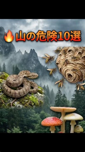 山でこれ見たら危険です【10選】