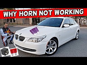 WHY HORN DOES NOT WORK BMW E60 E61 525i 528i 530i 535i 540i 550i 520i 523i 520d 525d 530d 535d