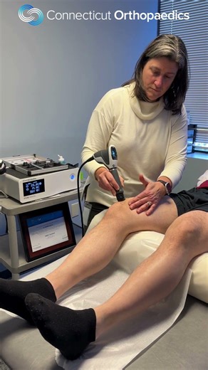 Dr. Pagliaro Haywood performs shockwave therapy #orthopedics #sports #chiropractic