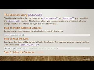 Mastering method chaining in Pandas: Combine value_counts(), describe(), and to_csv()