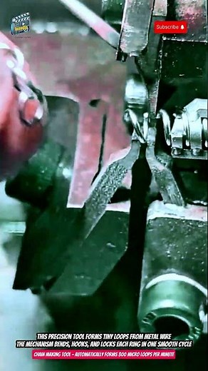 Chain Making Tool – Automatically Forms 300 Micro Loops per Minute