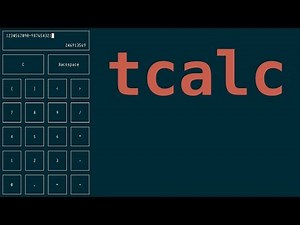tcalc, simple ncurses-based desktop calculator in terminal