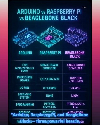 Arduino vs Raspberry pi vs Beaglebone Black