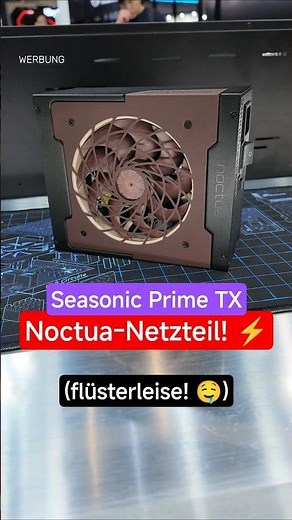 This power supply is guaranteed whisper-quiet! 🦉 #seasonic #noctua #optiguard #powersupply #compu...