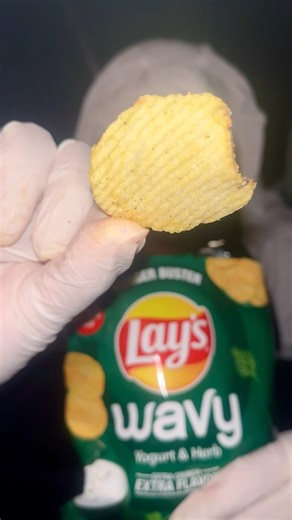 👻 Ghost Eating Lays Wavy Yogurt & Herbs ASMR 😋