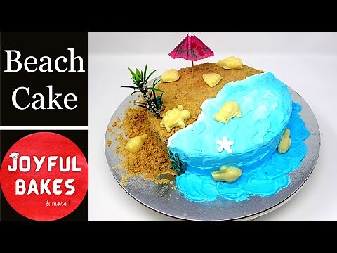 How to make a Beach Cake | Ocean Themed Cake Tutorial