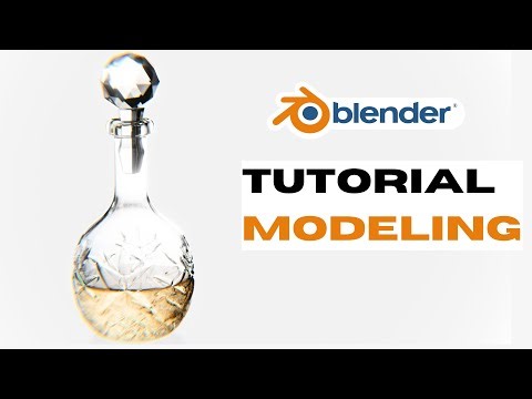 How to Modeling Classic Vintage Parfume Bottle | Blender Tutorial Full