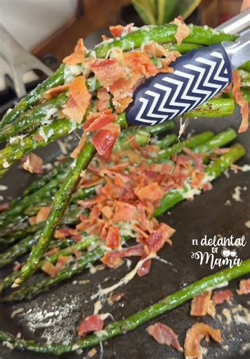 Espárragos con Parmesano y Tocino Deliciosos