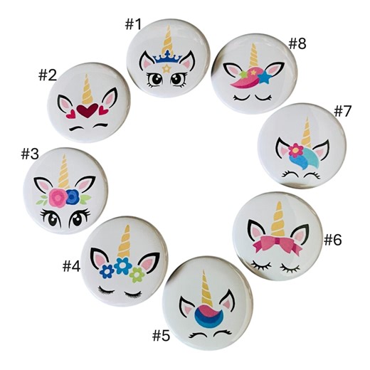 Unicorn Button Pin Magnet – Fantasy Backpack Accessory (1.5 Inch) - Etsy