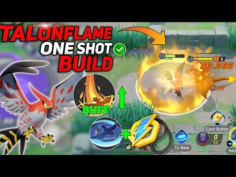 Talonflame New One Shot Damage Build for Brave Bird and Aerial Ace! Pokemon unite