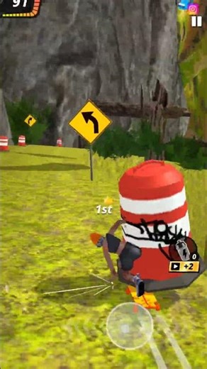 downhill racer game #shortvideo #downhill