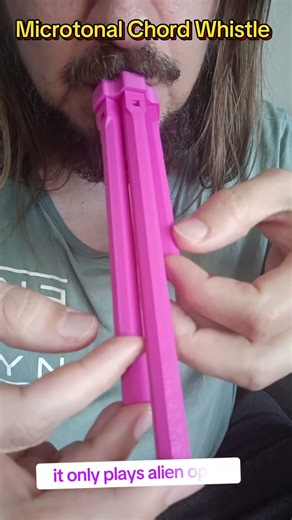 Alien Opera on a microtonal chord whistle #3dprinting #whistle #microtonal
