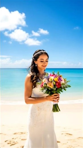 The beautiful bride at the beach #music #wedding #beach #bride #love