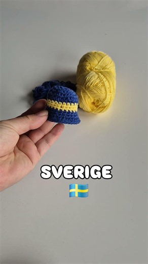 🇸🇪 #ᴡᴏʀʟᴅᴄᴜᴘ2026 #fifaworldcup #bøttehatt #hekling #crochet