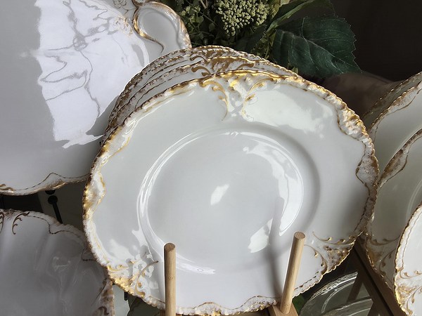 1880 Antique Haviland Limgoes France Fine China, Porcelain Vintage Luncheon Set for 8, Estate Collectible Glassware - Etsy