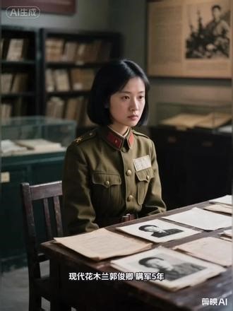 #上热门视频话题 现代花木兰郭俊卿，内容由AI技术生成！#革命先辈的英雄事迹 #中国近代史 #抗战英雄 #历史记忆