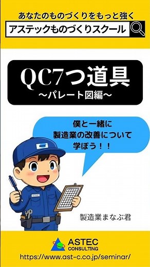 【QC七つ道具】パレート図で改善の第一歩を！ #ものづくりスクール #製造業 #パレート図 #QC七つ道具 #現場改善 #業務改善 #ムダをなくす #生産性向上