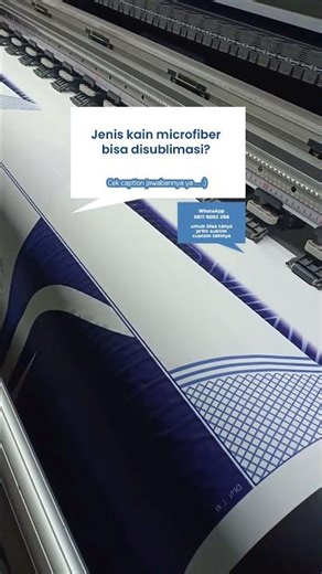 Jenis kain microfiber bisa disublimasi ?