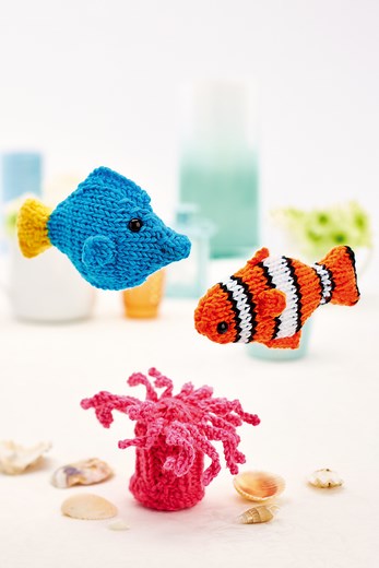 Clown Fish and Friends | Knitting Patterns | Let's Knit Magazine