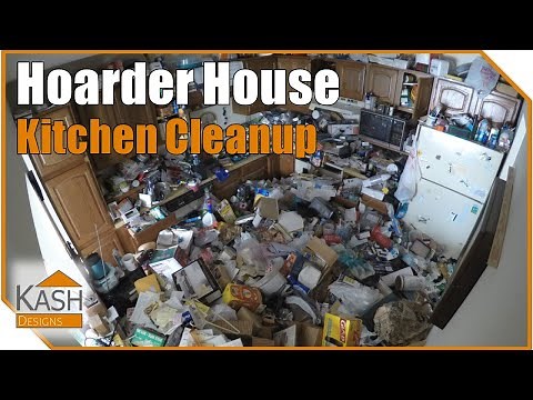 HOARDER Kitchen Extreme Speed Clean! 😵🙀 - Time-Lapse DIY