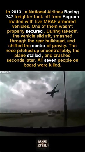 A Boeing 747 Crashed at Bagram Because Its Cargo Broke Loose