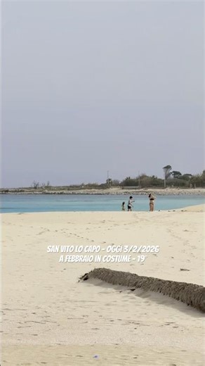 INCREDIBILE: a Febbraio in costume con 19° - TALES OF SAN VITO LO CAPO #sanvitolocapo #sicily