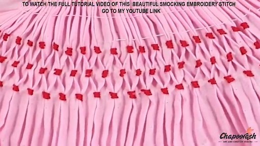 3 comments | #Embroidery #Smockingstitch #Chapoorasharts...