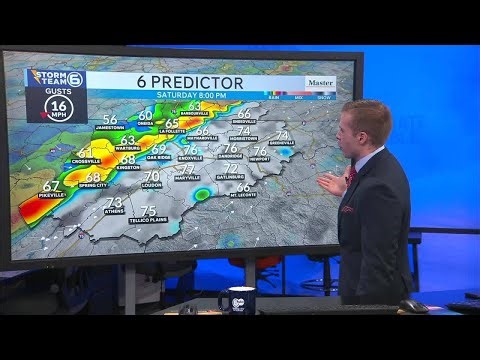 Rain and storms with cold front Saturday night